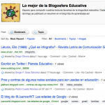 Primer resumen colaborativo de la Blogosfera Educativa [I]